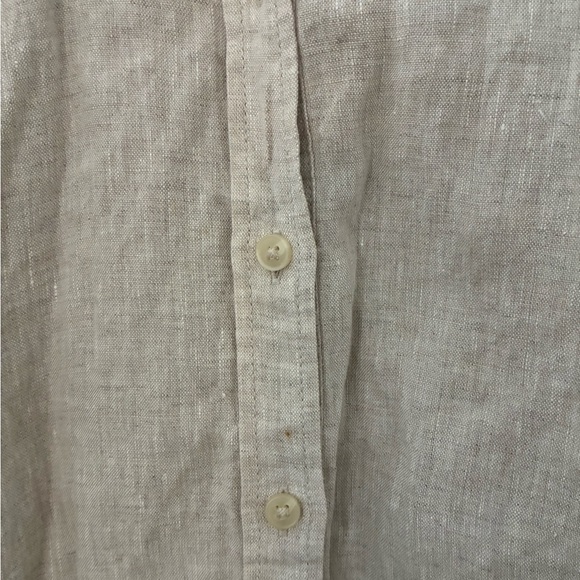 J. Crew Beige Linen Shirt Dress - Picture 4 of 5
